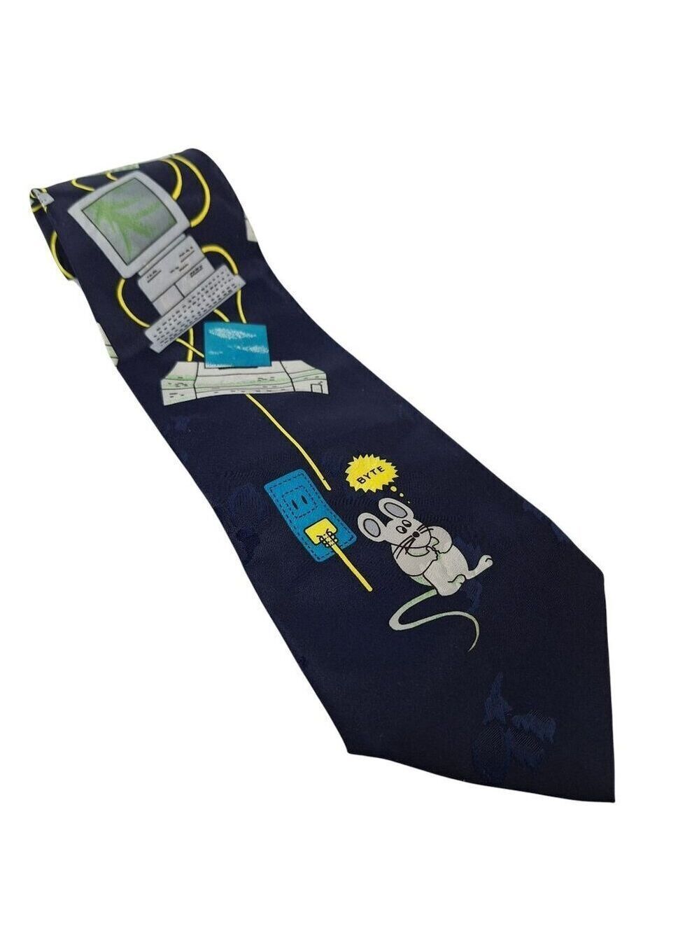 Computer Mouse Desktop Novelty Necktie